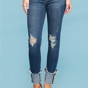 Judy Blue CUFFED DESTROYED HEM